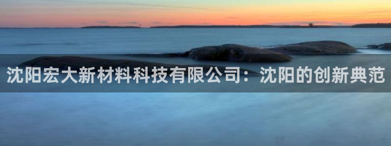 太阳集团游戏官网：沈阳宏大新材料科技有限公司：沈阳的创新典范