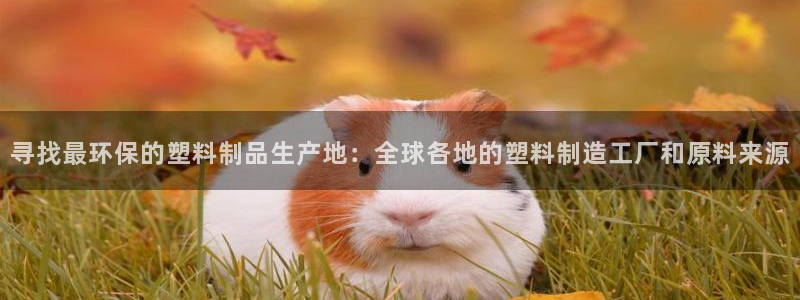 太阳集团唯一老品牌：寻找最环保的塑料制品生产地：全球各地的塑