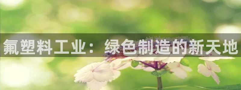 063801太阳集团备用网址：氟塑料工业：绿色制造的新天地